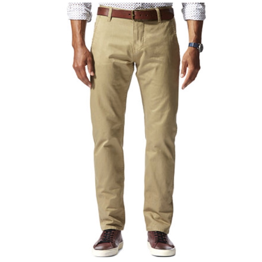 Dockers 36x32 Stretch Slim Tapered Fit Alpha Khaki